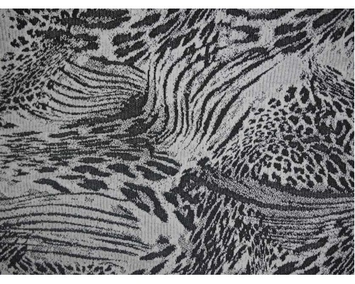 Double Jersey Polyester viscose Jacquard Abstract Animal Print